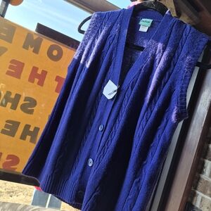 Elegant Purple V-Neck Sweater Vest